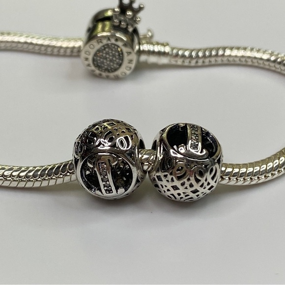 Sterling Silver Vintage Letter I Charm - Picture 5 of 8